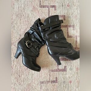 Black Buckle Boots